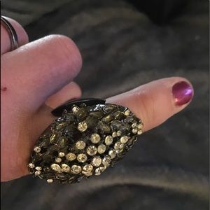 🤡Swanky Womens Metal Rhinestone Stretch Ring🤡